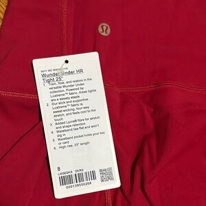 lululemon athletica Wunder Under HR Tight 25" in Red